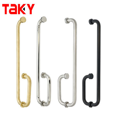 Personnalisation Écran de douche en aluminium Poignée de porte en verre d'épaisseur 0,5 mm et finition BN