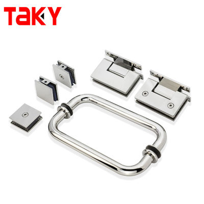Personnalisation Écran de douche en aluminium Poignée de porte en verre d'épaisseur 0,5 mm et finition BN