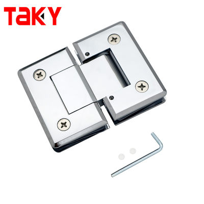 Charnière de douche SS 180 degrés double face pour les cloisons de porte de douche de verre à verre