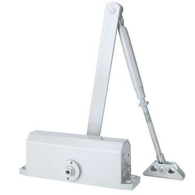 Fermeture de porte à feu à bras coulissant pour verrouillage Max Poids de porte 65-85kg Finition en argent peint à la peinture par pulvérisation