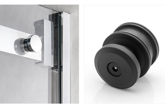 Système coulissant de porte vitrée unique de 60 kg à haute charge avec verre de sécurité de 10-12 mm d'épaisseur