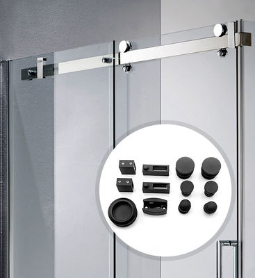 Système coulissant de porte vitrée unique de 60 kg à haute charge avec verre de sécurité de 10-12 mm d'épaisseur