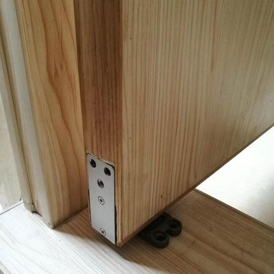 Porte d'hôtel en aluminium fermée fermeture de porte hydraulique charnière plancher caché ressort TK-H013M