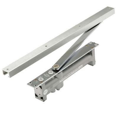 Fermeture de porte coulissante hydraulique en argent pour porte d'incendie moderne dans un style de design moderne