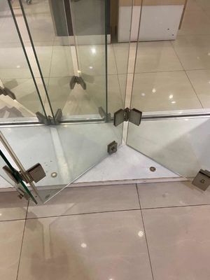 Armatures de verre coulissant en acier inoxydable pour portes pliantes en verre sans cadre