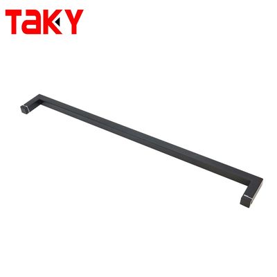 Mains de porte de salle de douche en acier inoxydable doré carré moderne pour porte de verre salle de bain