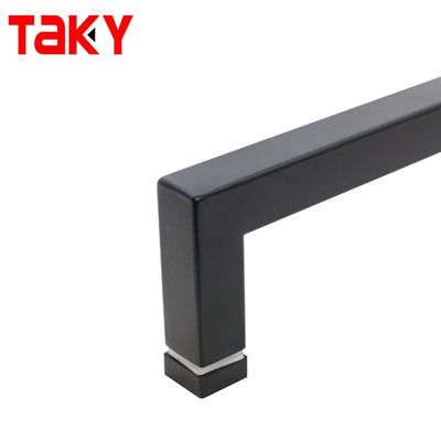 Mains de porte de salle de douche en acier inoxydable doré carré moderne pour porte de verre salle de bain
