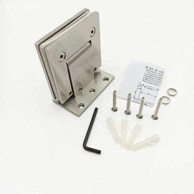 Fermeture douce en acier inoxydable 304 porte en verre hydraulique pinceau de douche charnière pour 90 degrés