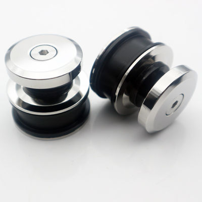 Kit de raccordement de porte coulissante sans cadre de style carré pour les accessoires en verre de douche