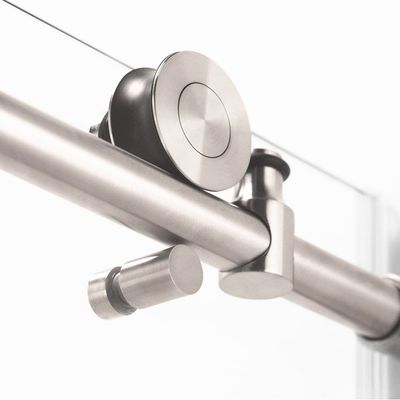 Kit de raccordement de porte coulissante sans cadre de style carré pour les accessoires en verre de douche
