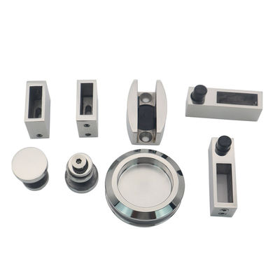 Kit de raccordement de porte coulissante sans cadre de style carré pour les accessoires en verre de douche