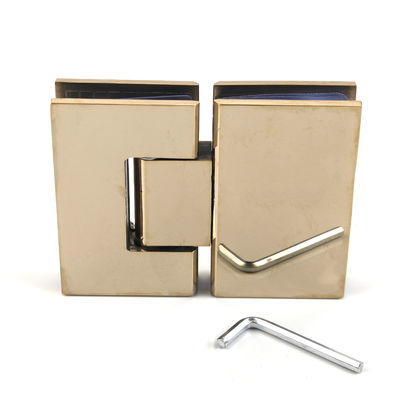 La charnière de douche en or rose de design moderne pour porte de douche en verre bipliée Cerniere Box Doccia