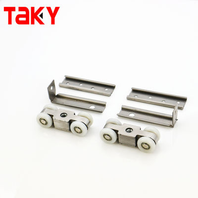 Fermeture doublée douce 8 roues porte coulissante poulie pour le glissement silencieux et lisse garde-robe