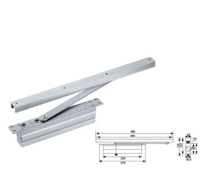 Fermeture automatique réglable pour les portes en verre modernes