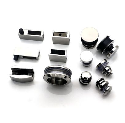 Finition miroir Porte coulissante en verre Kit de matériel pour la douche Porte de grange Puerta de Ducha