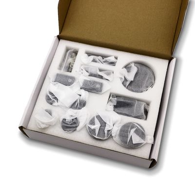 Finition miroir Porte coulissante en verre Kit de matériel pour la douche Porte de grange Puerta de Ducha