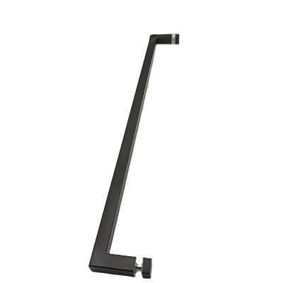 Bonne conception en acier inoxydable304 poignée de porte pour salle de bain portes en verre en noir mat