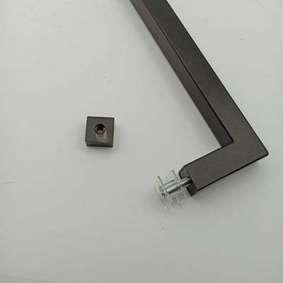 Bonne conception en acier inoxydable304 poignée de porte pour salle de bain portes en verre en noir mat