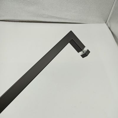 Bonne conception en acier inoxydable304 poignée de porte pour salle de bain portes en verre en noir mat
