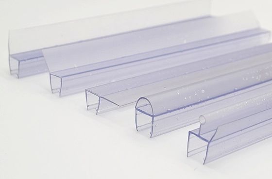 6-12MM étancheur de salle de douche en PVC transparent étancheur de salle de bain étancheur pour porte en verre
