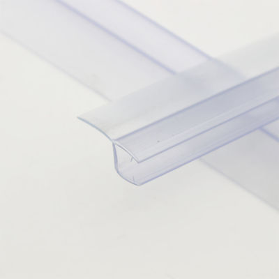 bande de fermeture de porte de douche en verre trempé sans cadre de 6 à 12 mm avec joints en PVC imperméables