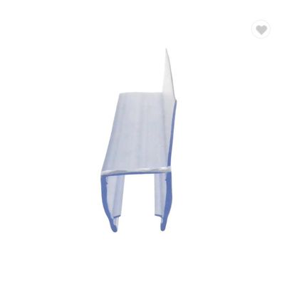 6-12 mm de verre Compatible 180 degrés PVC caoutchouc H canal inférieur de verre douche étanche porte bande