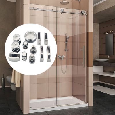 8-12 Épaisseur de verre de sécurité matériel de verre ensemble de système d'accessoires de salle de bains Kit de porte coulissante