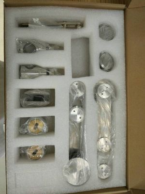Kit de matériel de porte de grange coulissante à plateau rond de conception moderne pour système de rails à double suspension