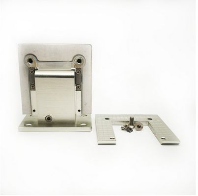 Garniture de douche hydraulique à 90 degrés pour porte de salle de bain normale en verre en aluminium