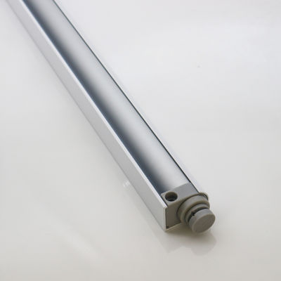 30 à 80 kg d'impression en argent Porte coulissante en verre sans cadre Fermeture automatique Pneumatique coulissante arrière