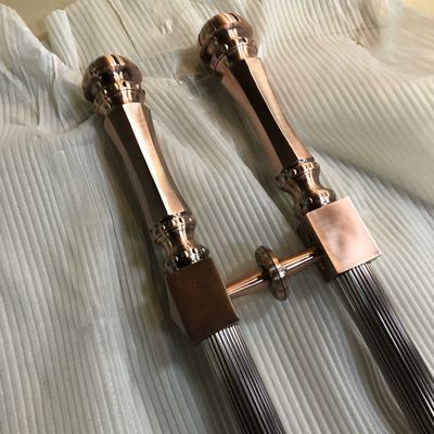 Poignées de porte et de fenêtre pour les hôtels de luxe Entrée Porte antique en cuivre Poignées de tirage