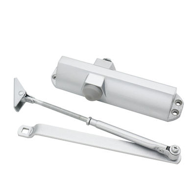 Fermeture de porte à caméra à commande à distance sans fil en argent hydraulique en aluminium pour portes en PVC