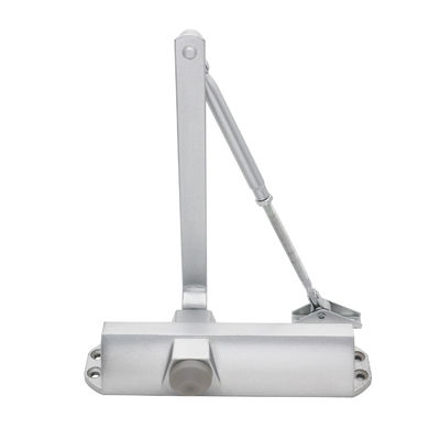 Fermeture de porte à caméra à commande à distance sans fil en argent hydraulique en aluminium pour portes en PVC