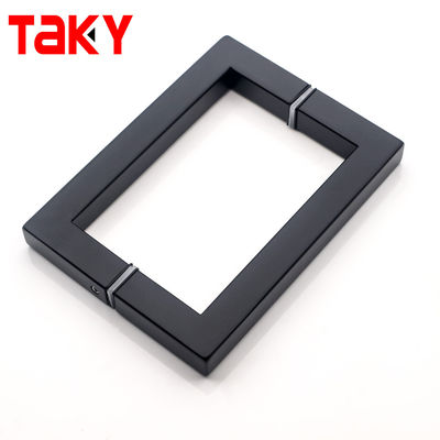 Poignées de fenêtre de porte en acier inoxydable coulissante tirée carré douche poignée de porte en verre