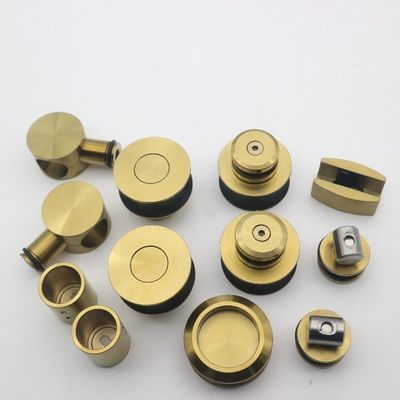 Accessoire de porte coulissante de haute dureté et durable pour porte vitrée simple en or polonais