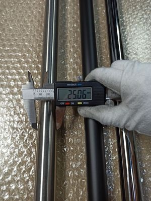 Kit de porte coulissante de style ouvert coulissante avec 304 acier inoxydable 25 * 2.0mm solide barre ronde