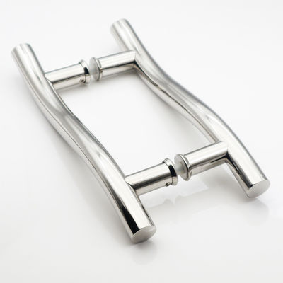 SUS304 Manche de porte en acier inoxydable de type H de verre échantillon 1-3 jours ouvrables Finition SSS/PSS