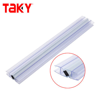 bande de scellé imperméable au PVC magnétique sans cadre pour porte coulissante de douche en verre de 6 mm 8 mm 10 mm