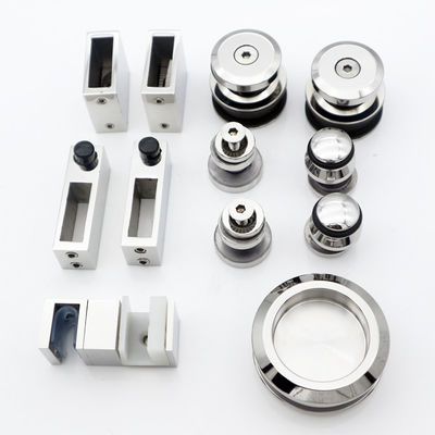 Hardware de porte coulissante en verre pour salle de douche Design en acier inoxydable durable