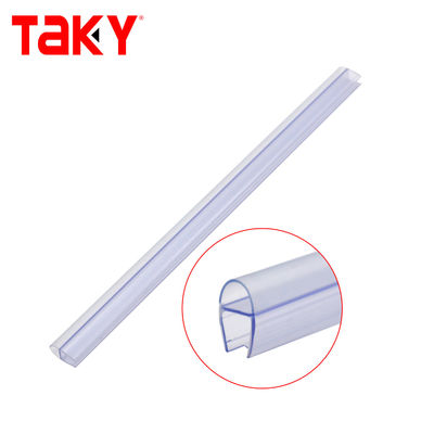 180 degrés H type Polycarbonate étanchéité à l'eau pour 2400MM en ligne de panneau de porte de douche à vapeur