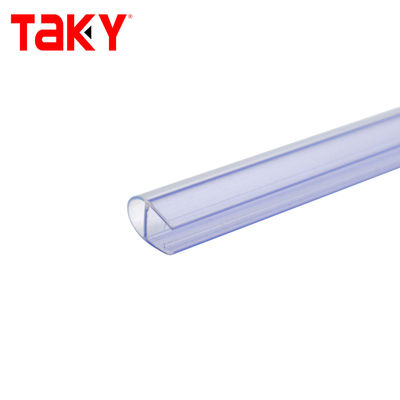 Couleur très claire 6-12 mm Environmental Co-extrudé PVC Sceaux de porte de douche pour porte en verre