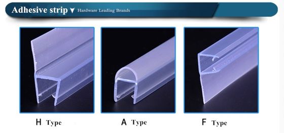bande de scellement de douche à extrusion H transparente pour l'étanchéité des portes en PVC souple dans les salles de bains