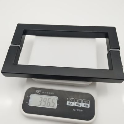 Hôtel 8 pouces Noir Matte type D en acier inoxydable 304 poignée de porte en verre pour salle de douche