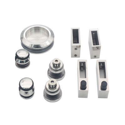 Kit de porte double de 6 pieds avec une porte de douche coulissante moderne et un raccordement de matériel ss304 robuste