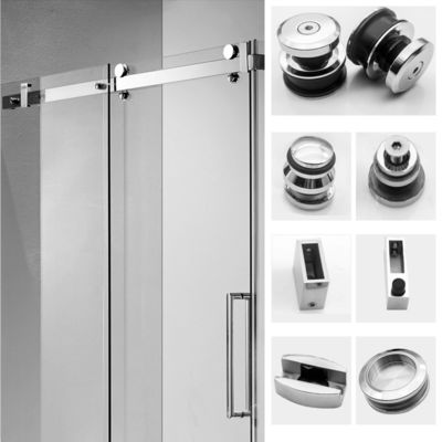 Hardware de porte de douche en verre coulissant pour 8-12 mm d'épaisseur contemporain et élégant
