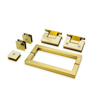 Kit de douche en acier inoxydable de 90 degrés avec raccords en or