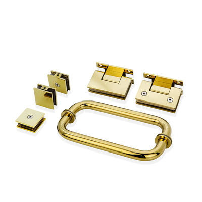 Garniture en verre de 90 degrés conception moderne pour porte de douche en acier inoxydable poignée de porte en verre