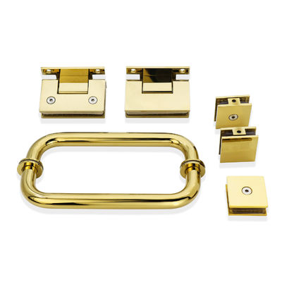 Garniture en verre de 90 degrés conception moderne pour porte de douche en acier inoxydable poignée de porte en verre