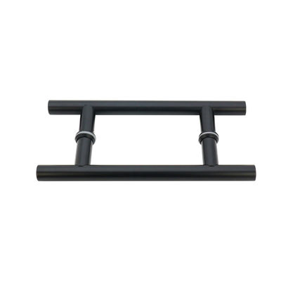 Acier inoxydable 201 304 316 miroir poli tache noir or poignée de porte en verre en acier