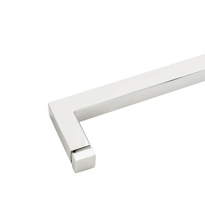 Porte à glissière noire à entrée polie Tir pour bâtiment Porte en verre de salle de bain